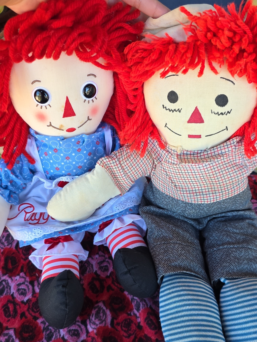 Classic Raggedy Ann and Andy Plush Rag Doll Set